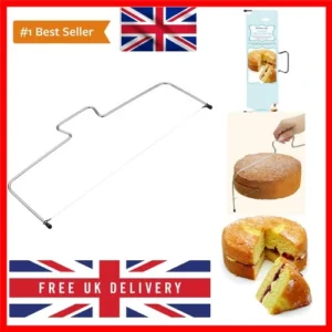Sweetly Does It Cake Slicer, Leveller, Layer Cutter Wire, Carbon Steel Baking...